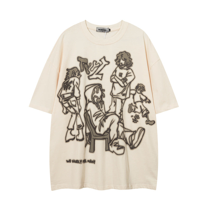 Cartoon Character Print Tee