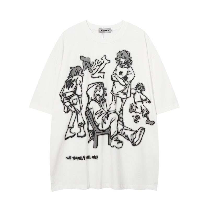 Cartoon Character Print Tee