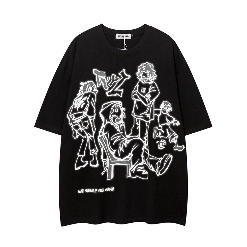 Cartoon Character Print Tee