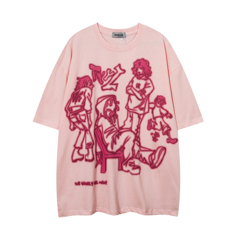 Cartoon Character Print Tee
