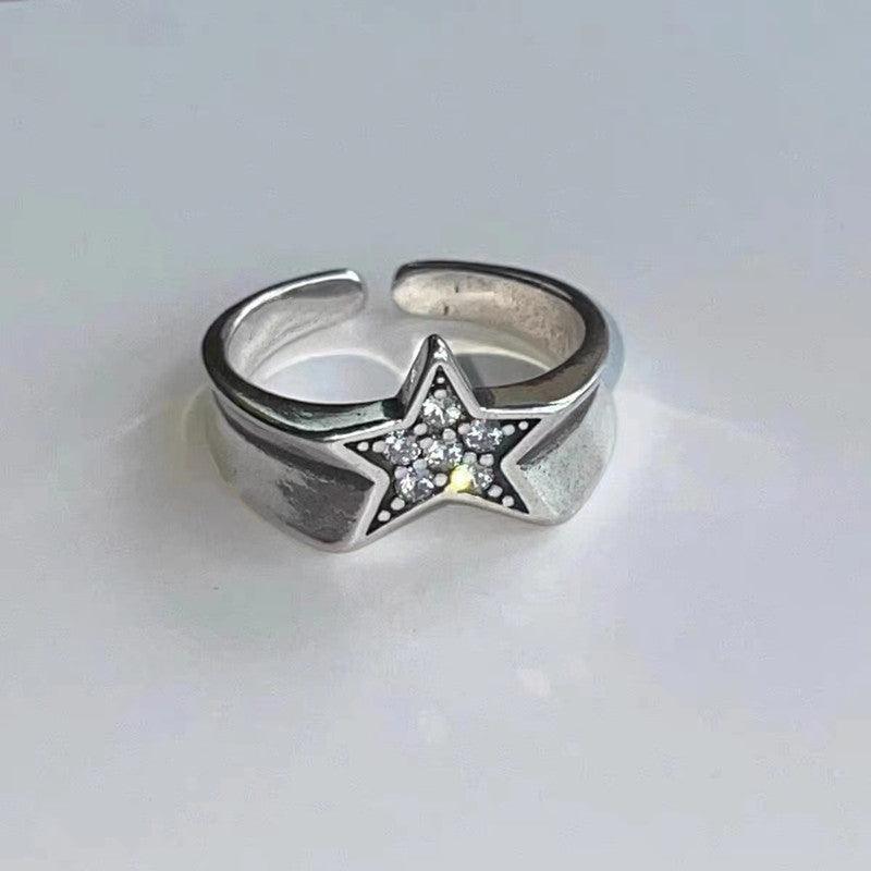 DARB - Y2K Five-Pointed Star Vintage Ring with Minority Design for Women - Darlie Boutique