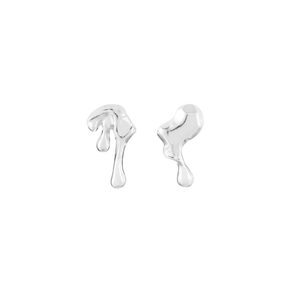 DARB - Irregular Silver Drop Earrings for Women's Fashion - Darlie Boutique